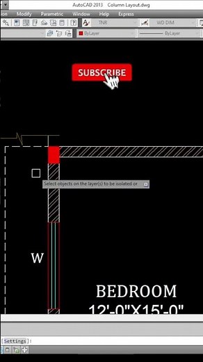 AutoCAD for Beginners: Drawing Column Layouts #autocadcivil #houseplan #home #architecture