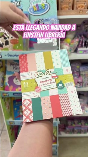 Llegando Navidad a Einstein librería, lleno de papeles para manualidades #navidad #papeleria