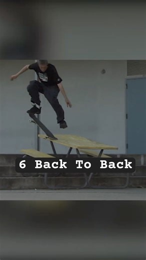 6 Back to Back Tricks on Picnic Table