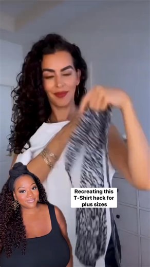 644K views · 21K reactions | I was nervous to try this t-shirt hack by Patton, but I did it anyway What do you guys think! #stylehacks #fashionhacks | Ms Kristine | Facebook