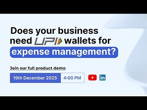 How Businesses can use UPI Wallets to control employee expenses (Live Demo!)