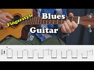 Fingerstyle Blues Lesson / with Tabs