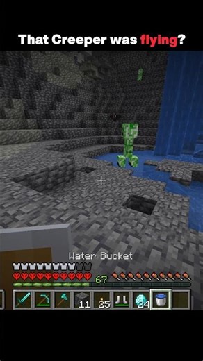 That Creeper was flying? #minecraft