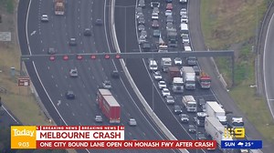 15K views · 95 reactions | #BREAKING: A car crash is causing delays on the Monash Freeway, with just one city-bound lane currently open. Motorists are being urged to use the Princes Highway and avoid the area. #9News | WATCH LIVE 6pm | 9 News Melbourne | Facebook