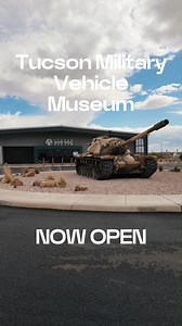 179K views · 2.2K reactions |  NOW OPEN  Step into history at the brand-new Tucson Military Vehicle Museum! Get up close to over 60 vehicles from around the world — from tanks, armored carriers, and more. Discover this one-of-a-kind collection today! ⏲️ Open 7 days a week | 9am–5pm (last admission 3pm)  Right next to Pima Air & Space Museum — double the adventure! #TucsonMilitaryVehicleMuseum #VisitTucson #MilitaryHistory | Visit Tucson | Facebook