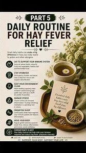 Daily Routine for Hay-Fever Relief