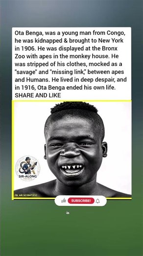 The Tragic Story of Ota Benga: The Man Displayed in a Zoo 💔
