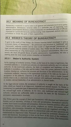 What is bureaucratic theory by Max Weber?‪@LetsCrackNTAUGCNET‬