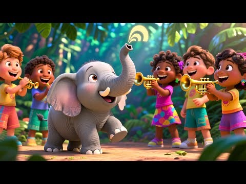 Baby Elephant Parade 🐘🎉 | Fun Animal Song for Kids | Preschool Learning Video