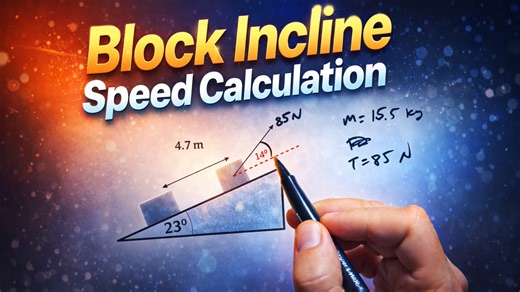 Physics methods: Using work-energy for inclined plane problems