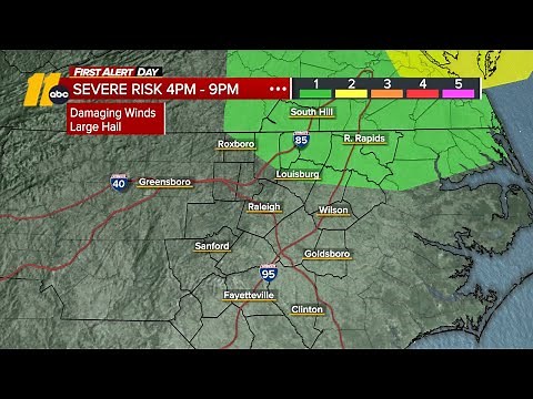 LIVE RADAR: Severe weather potential for areas northeast of Triangle