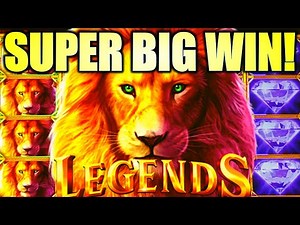 ★SUPER BIG WIN!★ ROAR!! 🦁 LIONS & DIAMONDS!! 50 LIONS LEGENDS Slot Machine (ARISTOCRAT GAMING)