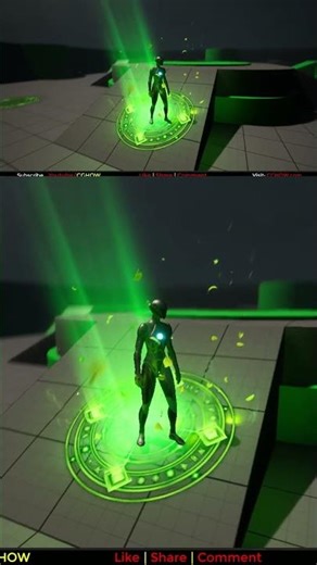 AOE Heal Nature FX in Unreal Engine 5 Niagara