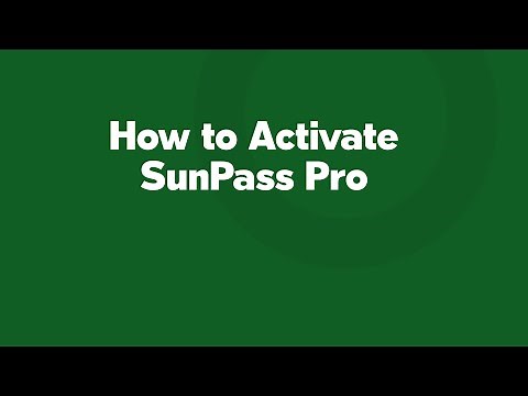 How to Activate SunPass Pro