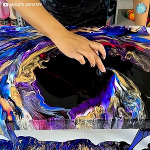 4.3M views · 42K reactions | Black bases always bring out the bright colors beautifully! Happy Painting! | MollysArtistry | Facebook