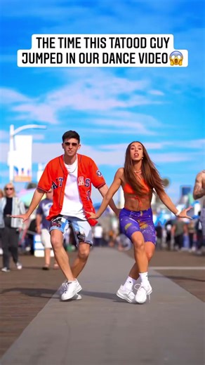 TATOOD GUY CRASHES OUR DANCE VIDEO 😱 #dancecover #dancechallenge #dance #dancebattle #streetdance #hiphop #dancelife | Just Dance