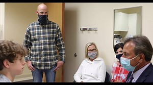 At just 14 years old, Peyton Robinson suffered multiple skull fractures and facial paralysis after a serious outdoors accident. When Peyton and his parents discovered a unique treatment that only Loyola neuro-otologist John P. Leonetti, MD, offers, they travelled to Illinois for treatment. Within weeks of Dr. Leonetti's treatment, Peyton's facial muscles and movement were fully restored. He quickly started eating, smiling and laughing again, as a teenager should. | Loyola Medicine