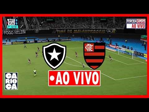 BOTAFOGO X FLAMENGO AO VIVO COM IMAGENS | CAMPEONATO CARIOCA 2026 | JOGO DE HOJE SIMULAÇÃO