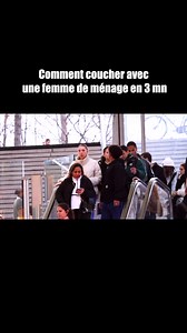 PRANK - comment coucher avec une femme de ménage en 3 mn 😆#reels #rire #prank #drole #humour #paris #viral #escalator | DIMI