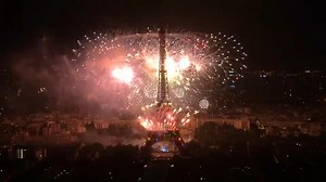 Video. Fireworks at Eiffel Tower celebrate Bastille Day