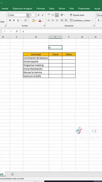 Cómo crear una checklist profesional 😉👉 #exceltips #excelentiktok #productividad #aprendeexcel #trucosexcel #trucosenexcel #exceltricks #excelfacil #excelparaeltrabajo #tipsdeexcel #aprendeexcelentiktok #aprender #excelgratis