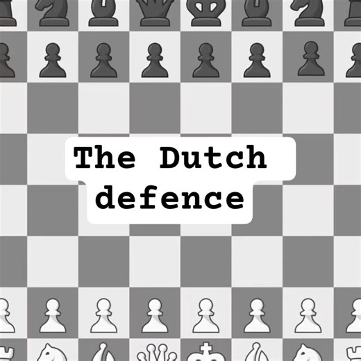 The Dutch defence in chess♟️ #chess#shorts