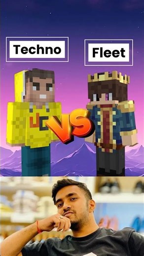 Techno gamerz VS Gamerfleet | Minecraft Comparison #shorts #minecraft