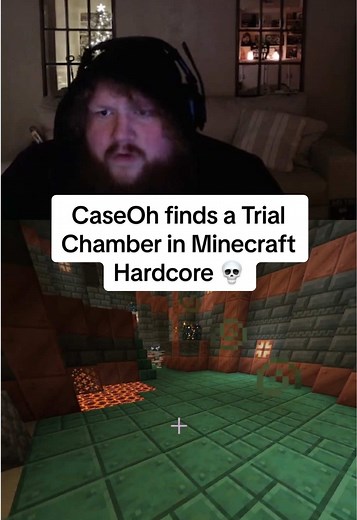 CaseOh finds a Trial Chamber in Minecraft Hardcore 💀 #caseoh #minecraft #minecrafthardcore #caseohgames #caseohfunnymoments #caseohclips #clips