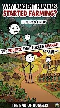 Why did humans trade the wild, free life of hunting and gathering for Farming? 🌾🏹