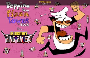 PTP!Peppino Mod for Dr. Robotnik's Ring Racers | DRRR Mods
