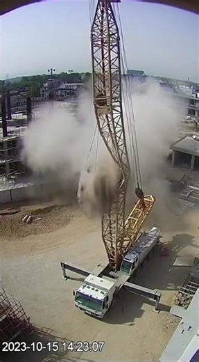 crane construction failure new operator error #incident #cranefail