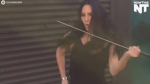 2.3M views · 17K reactions | Olivia Munn proves she can beat Ryan Reynolds in a sword fight | NowThis Entertainment | Facebook