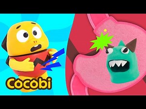 Monster In My Belly Song👾 + More Funny Kids Songs | Cocobi Nursery Rhymes