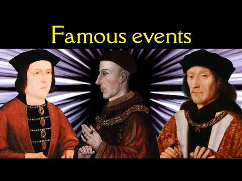 The medieval Kings of England's most famous events.
