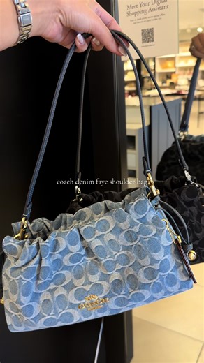 Black Bag Fashion Statement: Coach Denim Style
