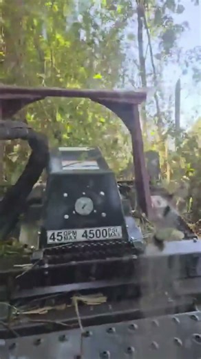 The Virnig Tree Disc Mulcher in its natural habitat: devouring trees.