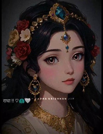 Radha in love💝#radhakrishna #yashomatimaiyasebolenandlala #shivmandirakhadakarala #radheshyam #funny