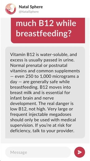 Can you take too much B12 while breastfeeding?