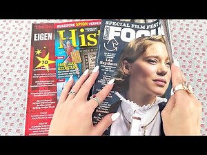 ASMR Natural Page Turning Through 3 Magazines • No Talking
