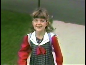 1985 Old Family Movies Rachel goes to Kindergarten on School Bus