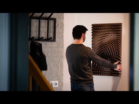 3D Printed Wall-Art - Copper Vortex