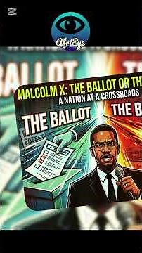Why "The Ballot or the Bullet" Changed America #shorts #blackhistory #facts