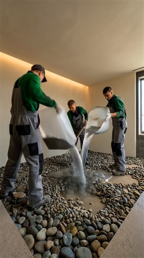 4.9M views · 54K reactions | Floating Bed Epoxy Pebble Room Transformation | DIY & Crafts | Facebook