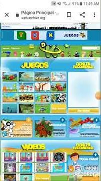 La pagina antigua de Discovery Kids
