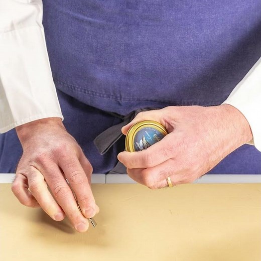 How to Open a Caviar Tin