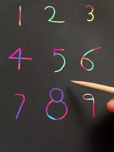 Magic drawing with numbers 🔢😍#viral #art #drawingtutorial #fyp #magic