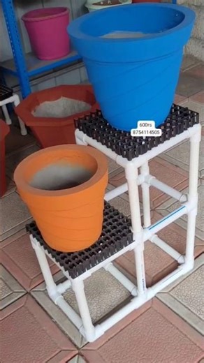 simple model UPVC plant stands are available in kanyakumari #terracegarden #madithoddam #new #garden