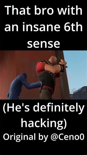 This heavy is definitely hacking #tf2 #memes #funny #gaming #tf2heavy