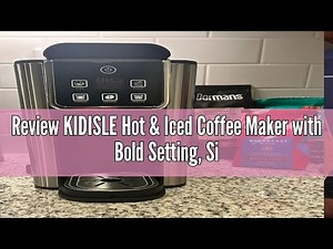 Review KIDISLE Hot & Iced Coffee Maker with Bold Setting, Single Serve Coffee Maker for K Cup and Gr