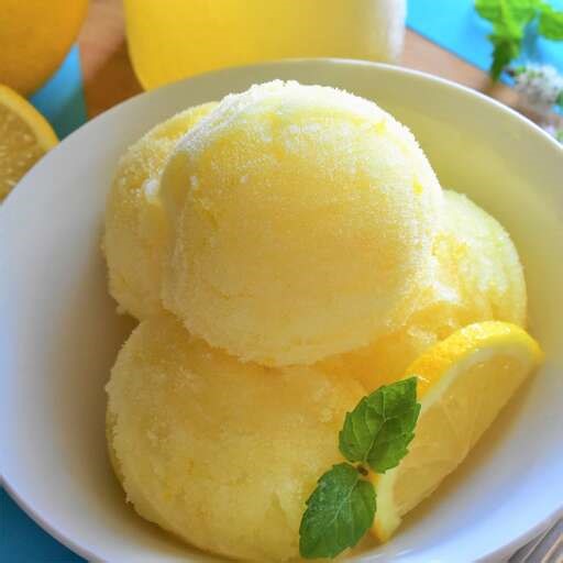 Limoncello Lemon Sorbet (with or without Mint) Recipe - Chef's Resource Recipes